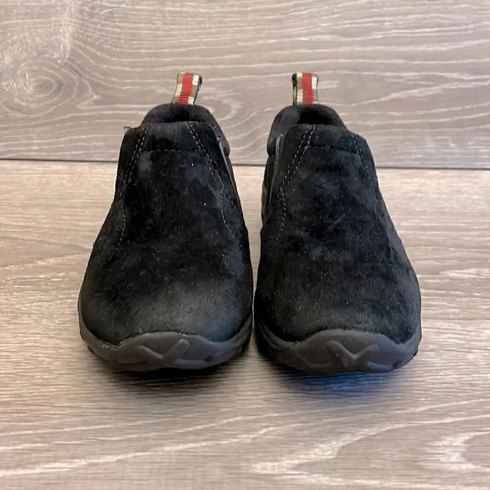 Merrell Jungle Moc Little Boys Size 12.5 Black Suede Slip On Shoe